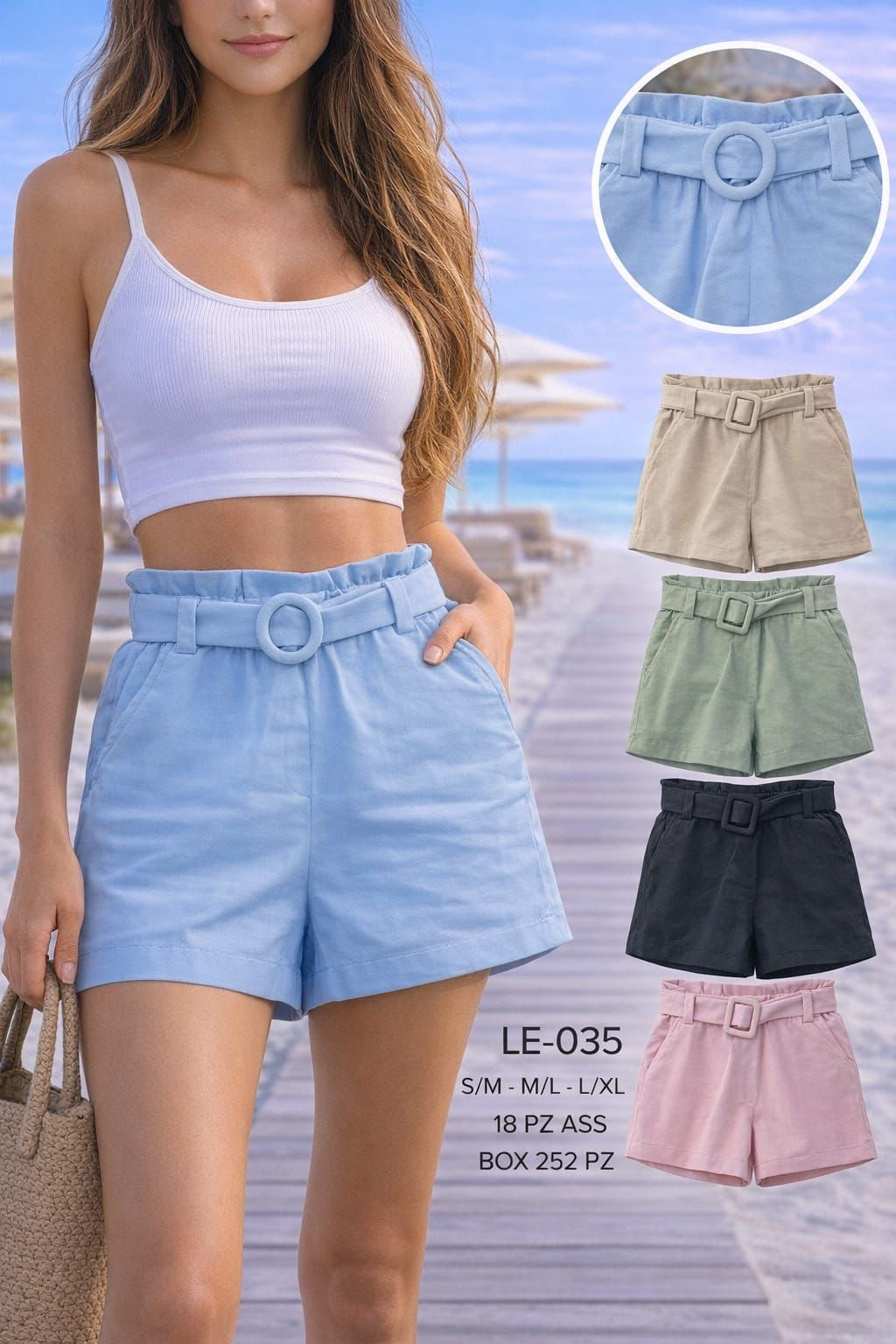 Short’s cotone fresco art.LE-035