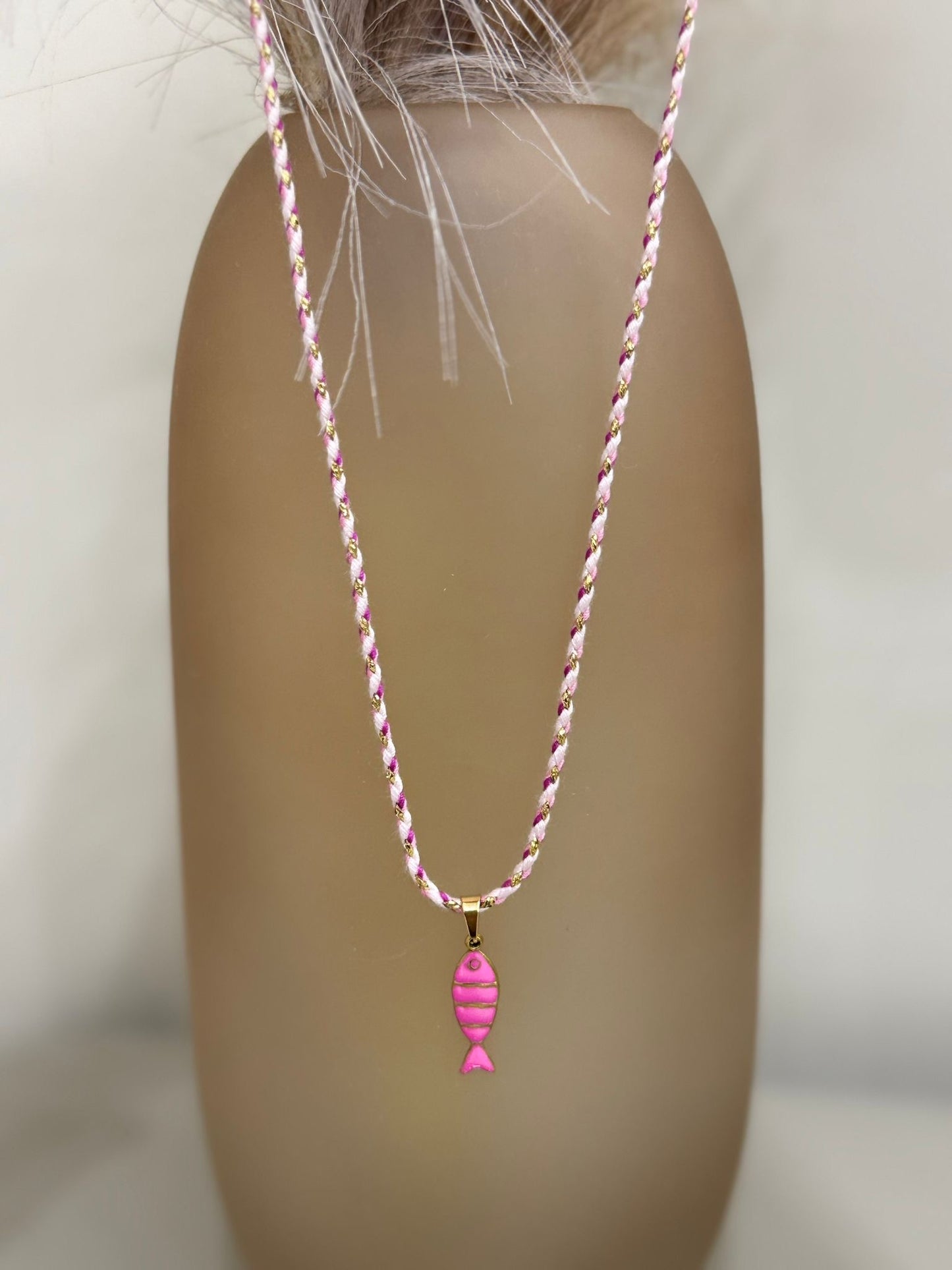 Collana mod.elle ferguson bondi con ciondolo a forma di pesce smaltato