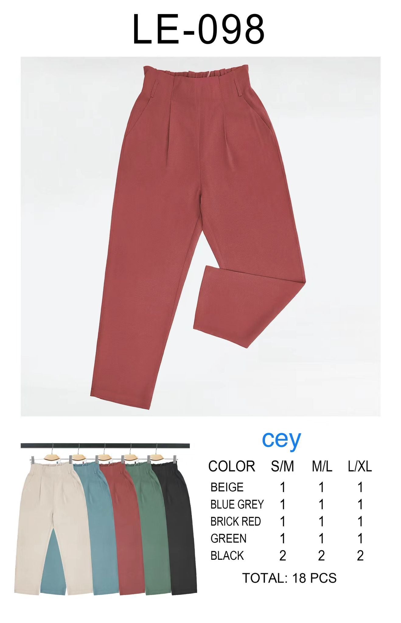 Pantalone ballon cotone fresco promo3 art.LE-098