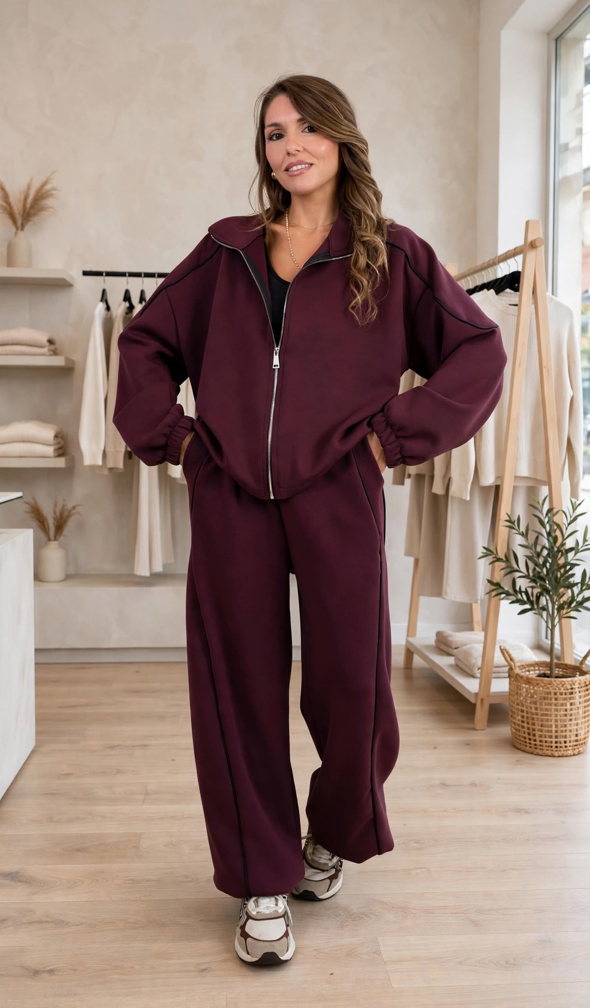 Tuta comfort con zip