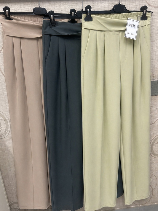 Pantalone palazzo con fusciacca in vita art. AS454