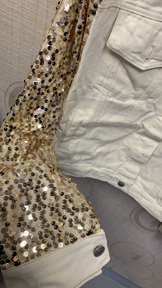 GIUBBOTTO JEANS/PAILLETTES ART-X3222