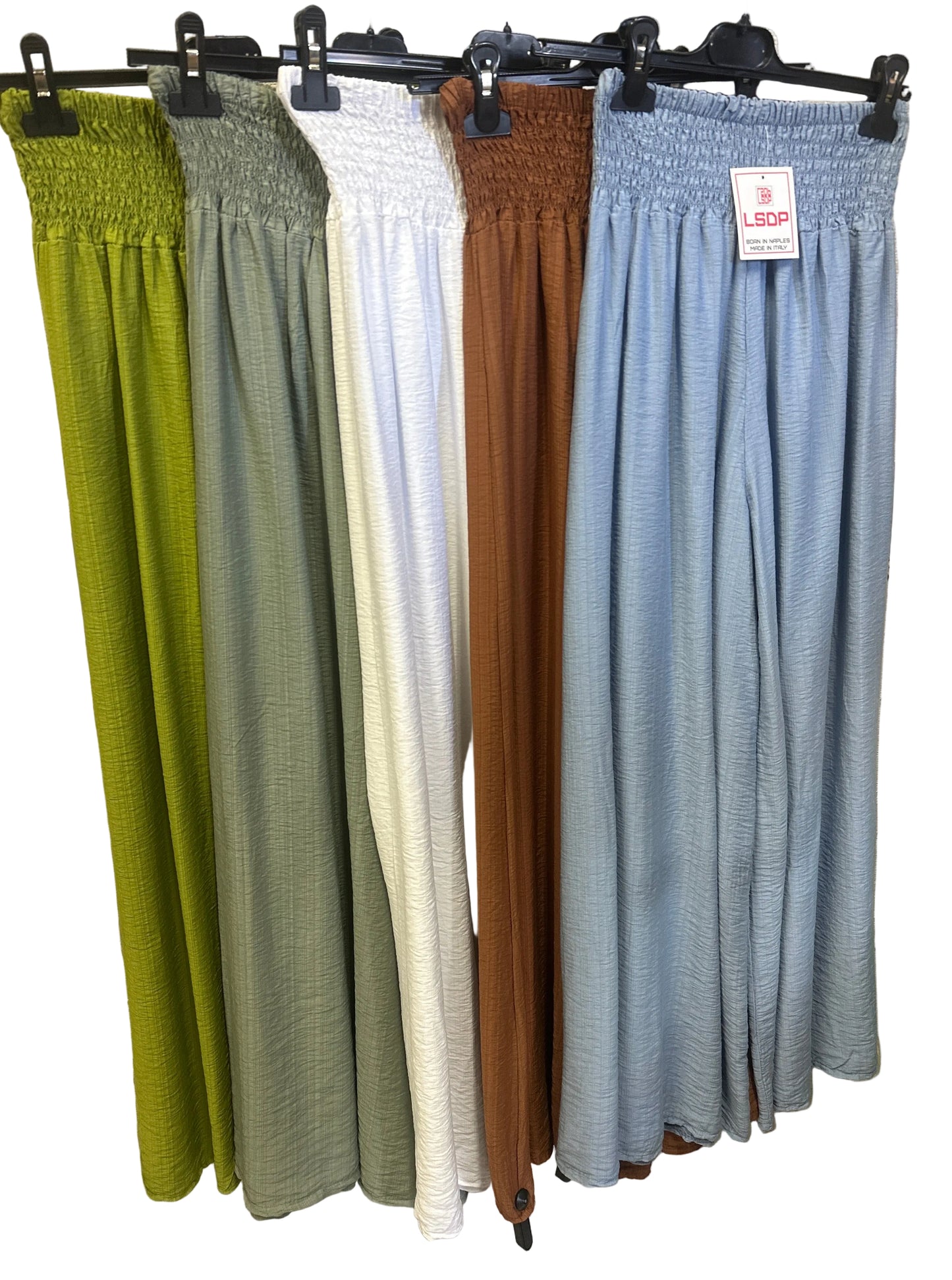 Pantalone misto lino ampio LSDP