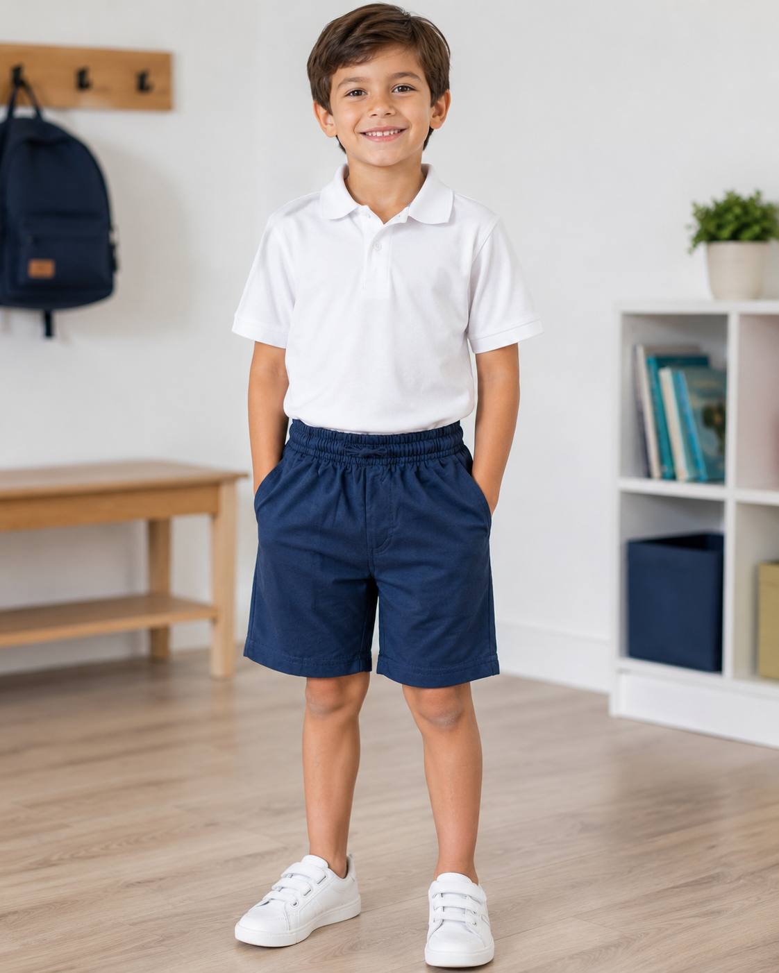 Bermuda scolastico blu unisex art. Wk-7041