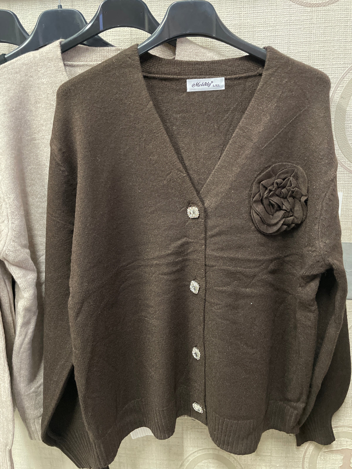 Cardigan con bottoni strass art- ac19696