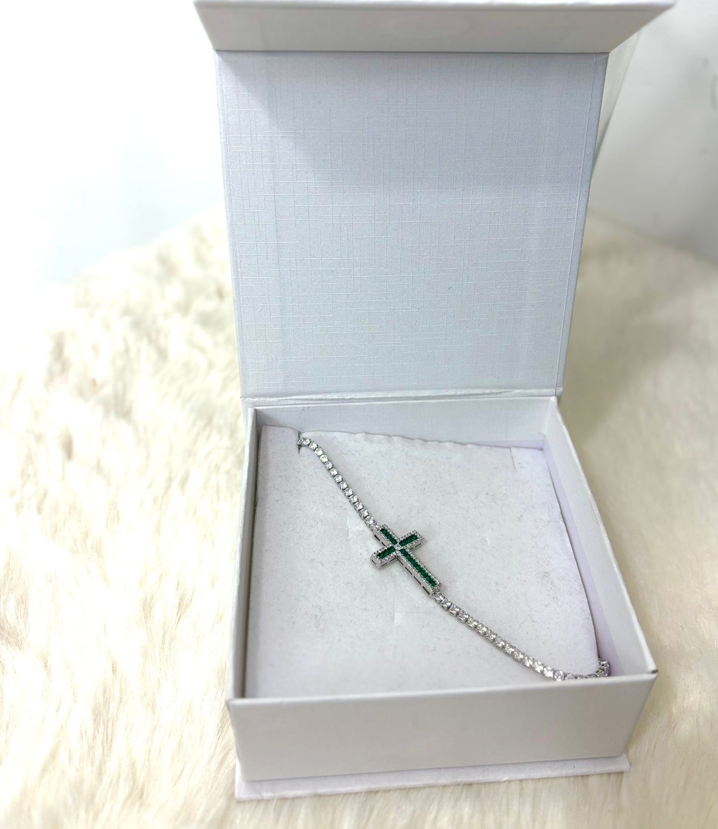 Bracciale rosario con strass