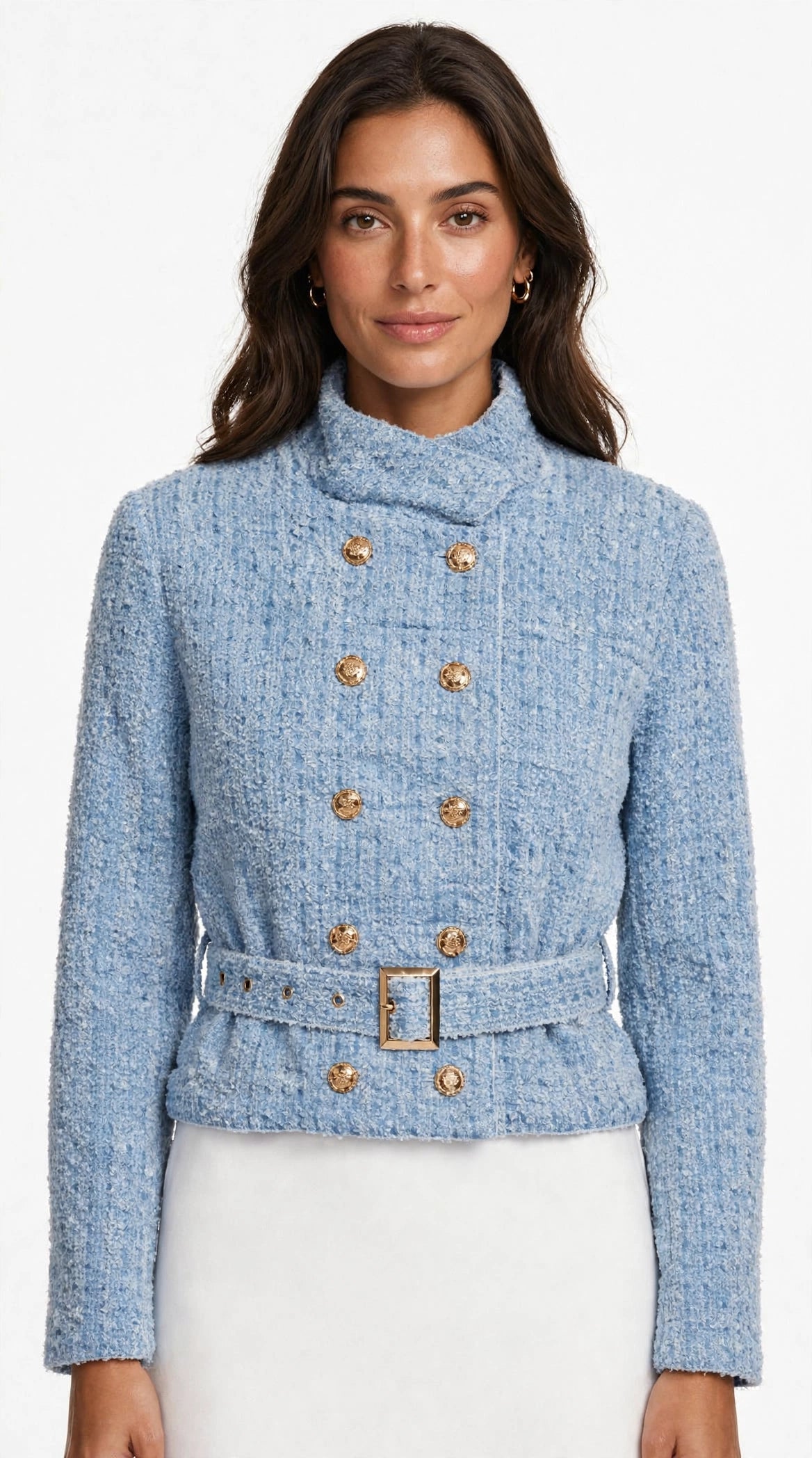 Giacca Tweed corta doppiopetto art- k223