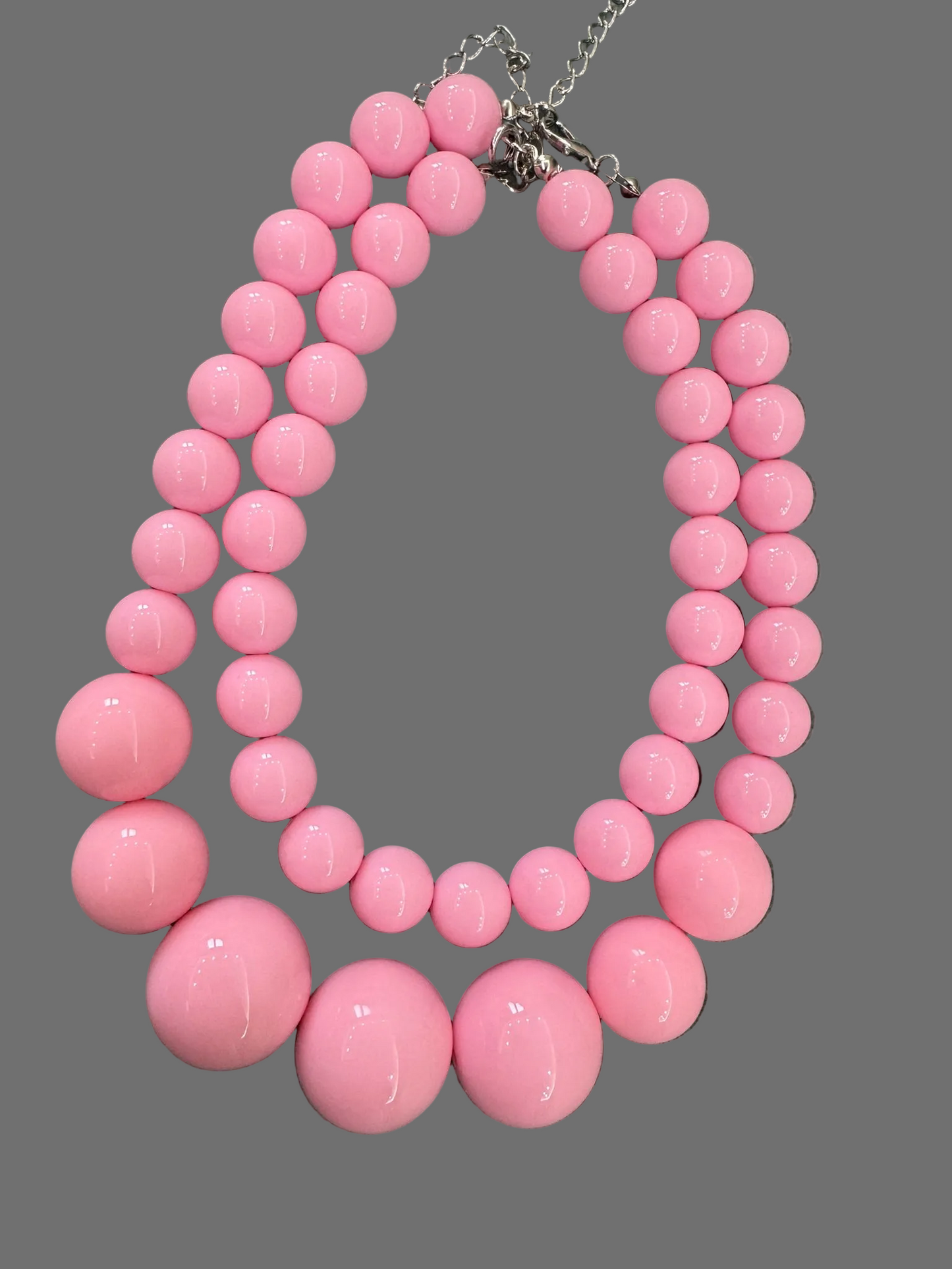 Collana multi perle stile bubblegum