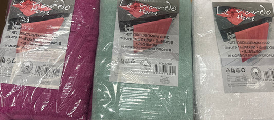 Set asciugamani 8pz LEONARDO