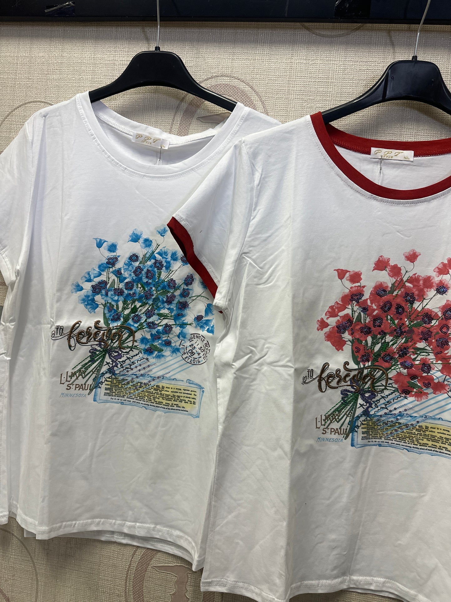T-shirt fiori art- 8806