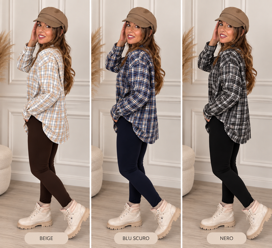 Camicia a quadri in cotone