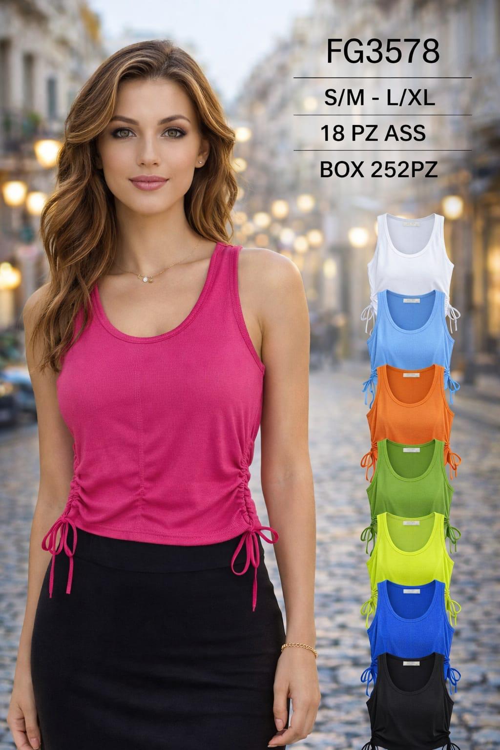 Canotta con laccetti art- fg3578