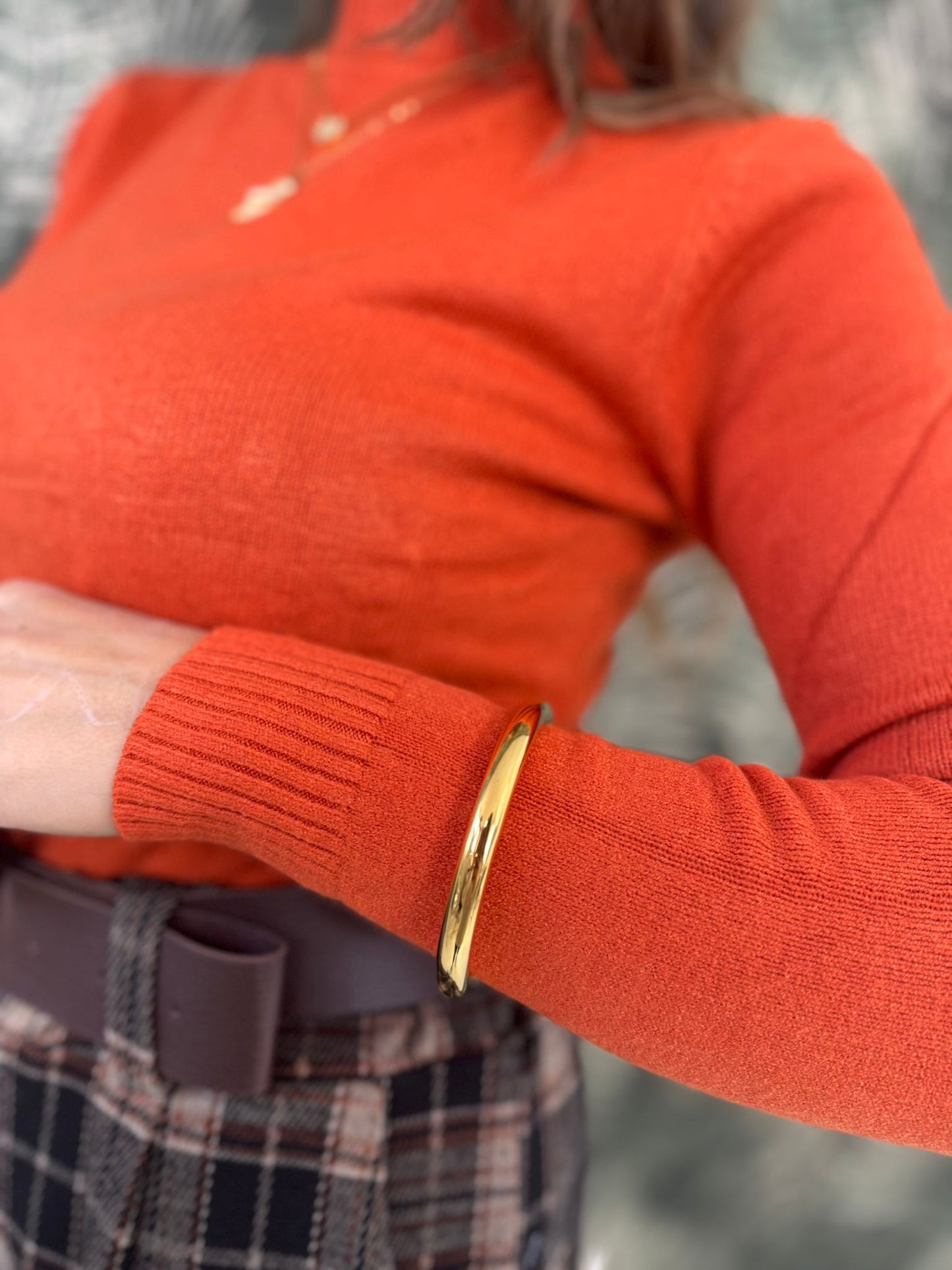 Bracciale rigido effetto specchio