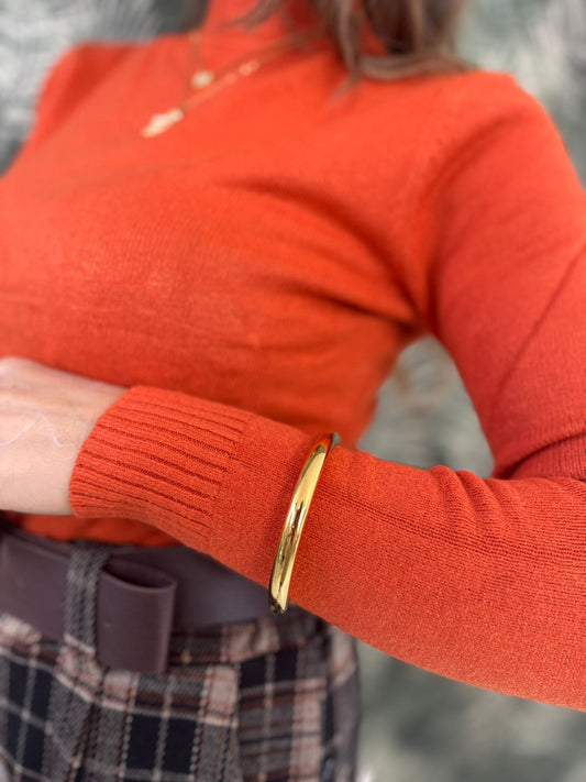 Bracciale rigido effetto specchio