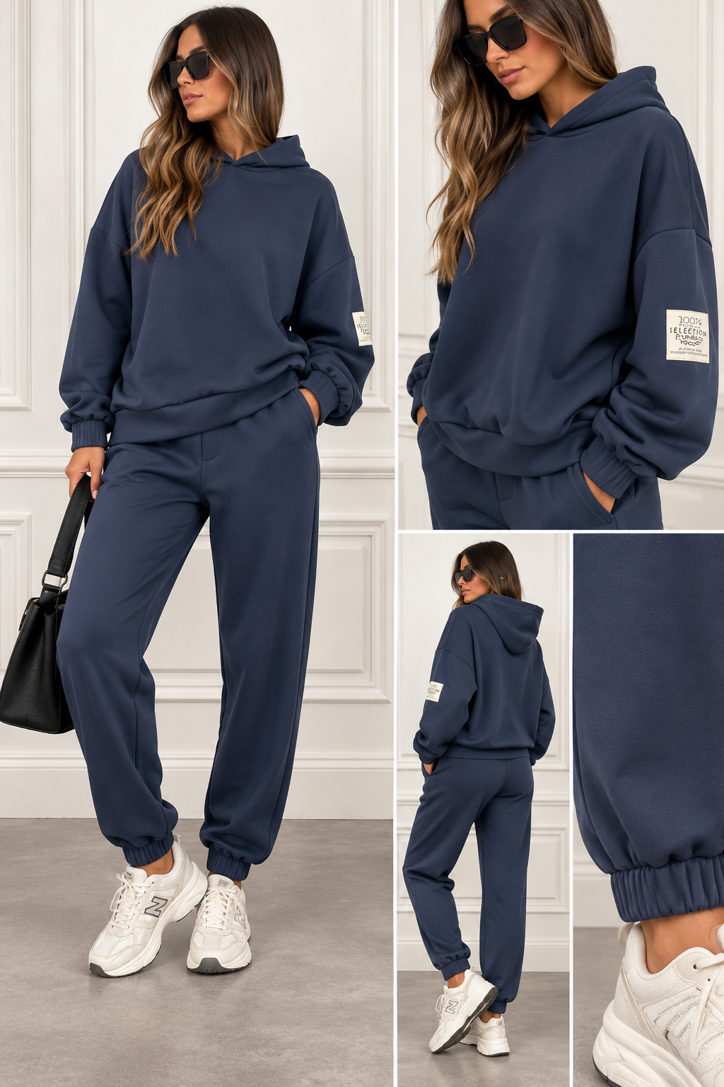 Coordset Tuta basic con cappuccio