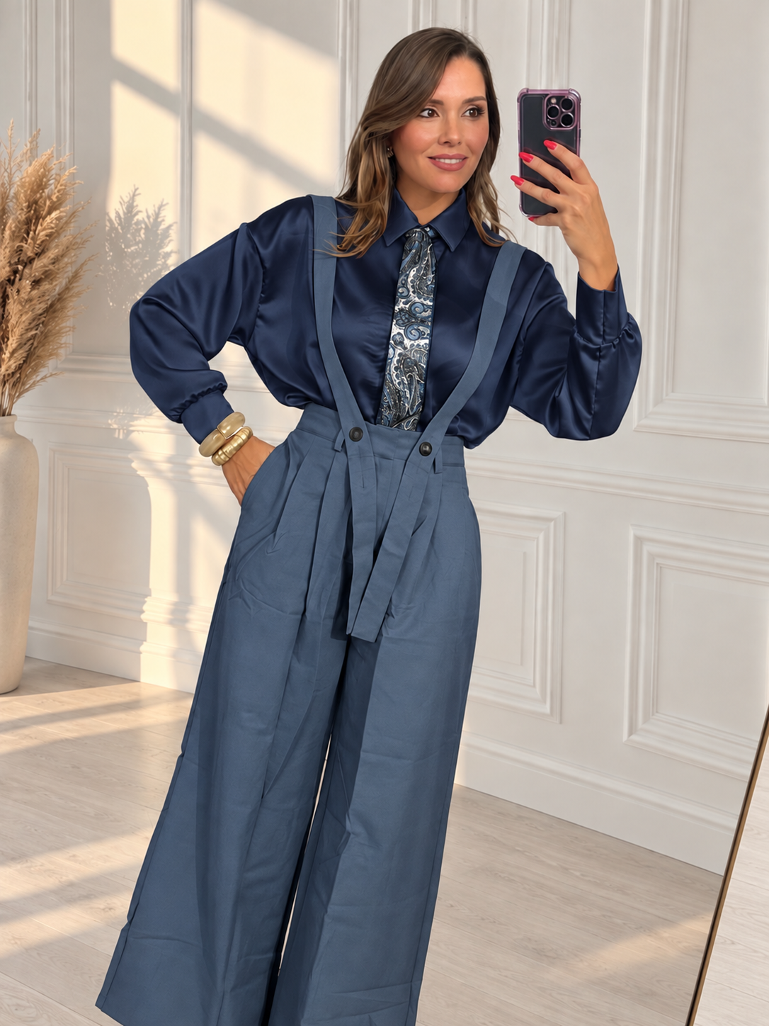Camicia con foulard