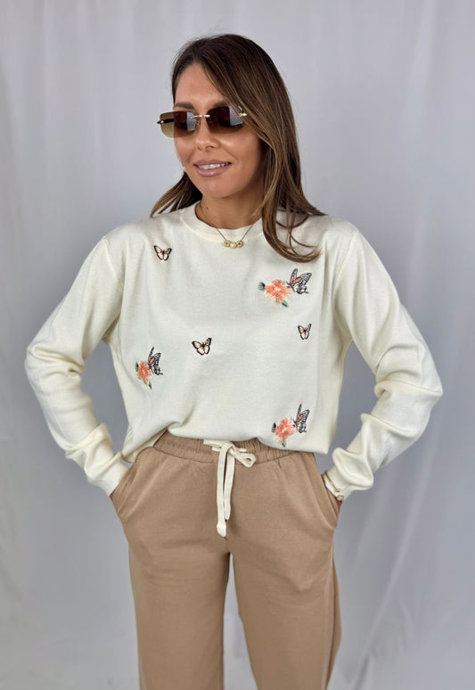 Pull fiori e farfalle Art-B 7832