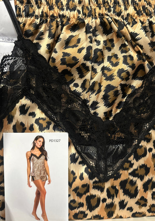 Lingerie Baby-doll satin art.PD1327 - BLACK FOREST