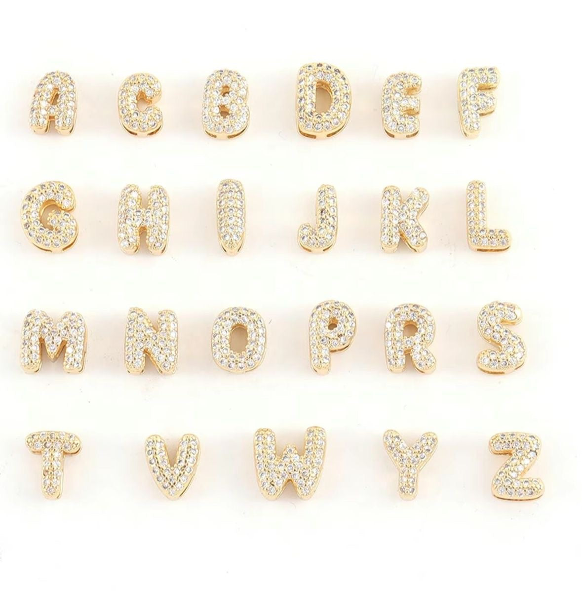 Lettera per collana componibile oro