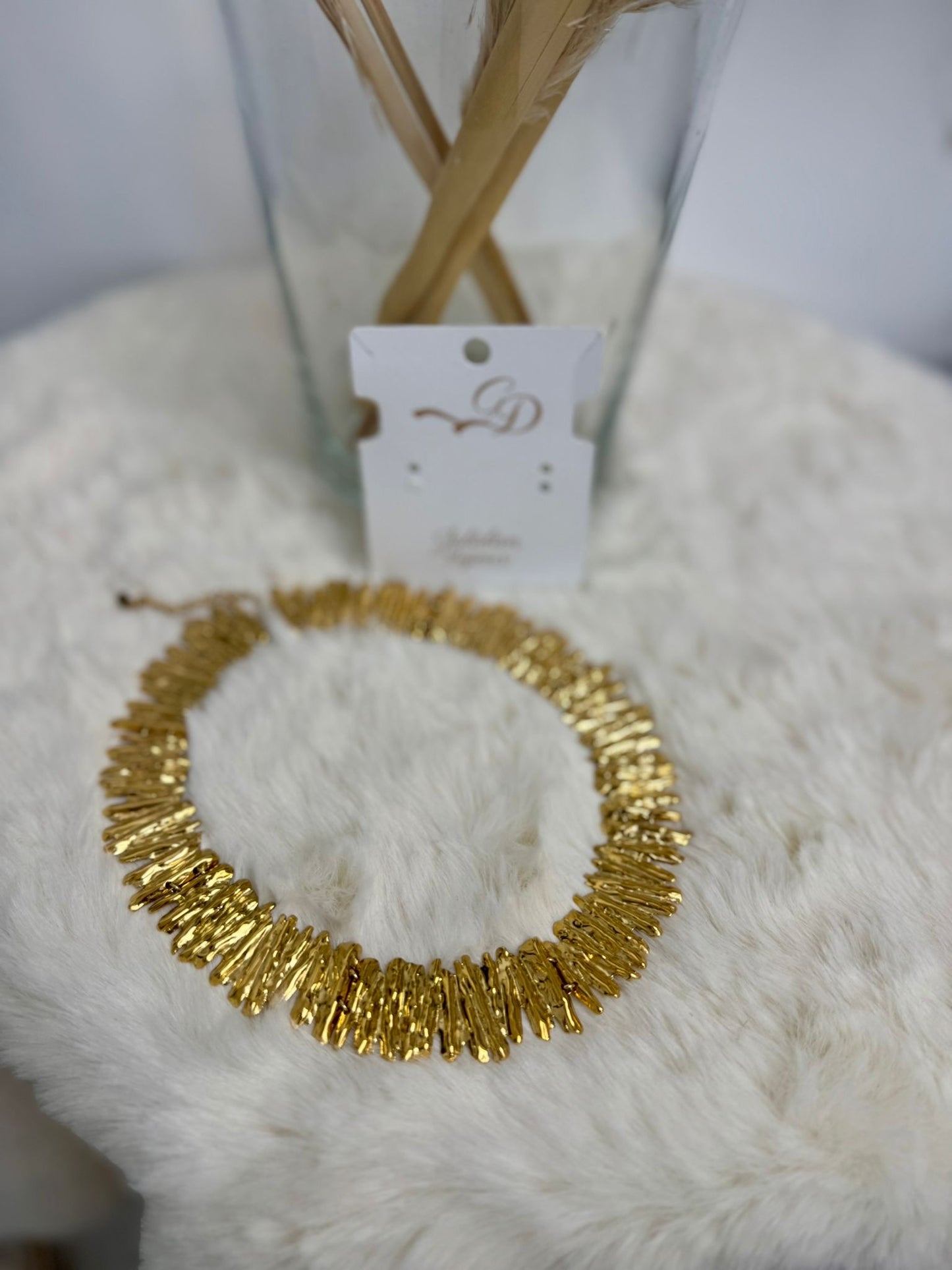 Collana in acciaio mod.S.Steel Jewelry con design a maglie texturizzate