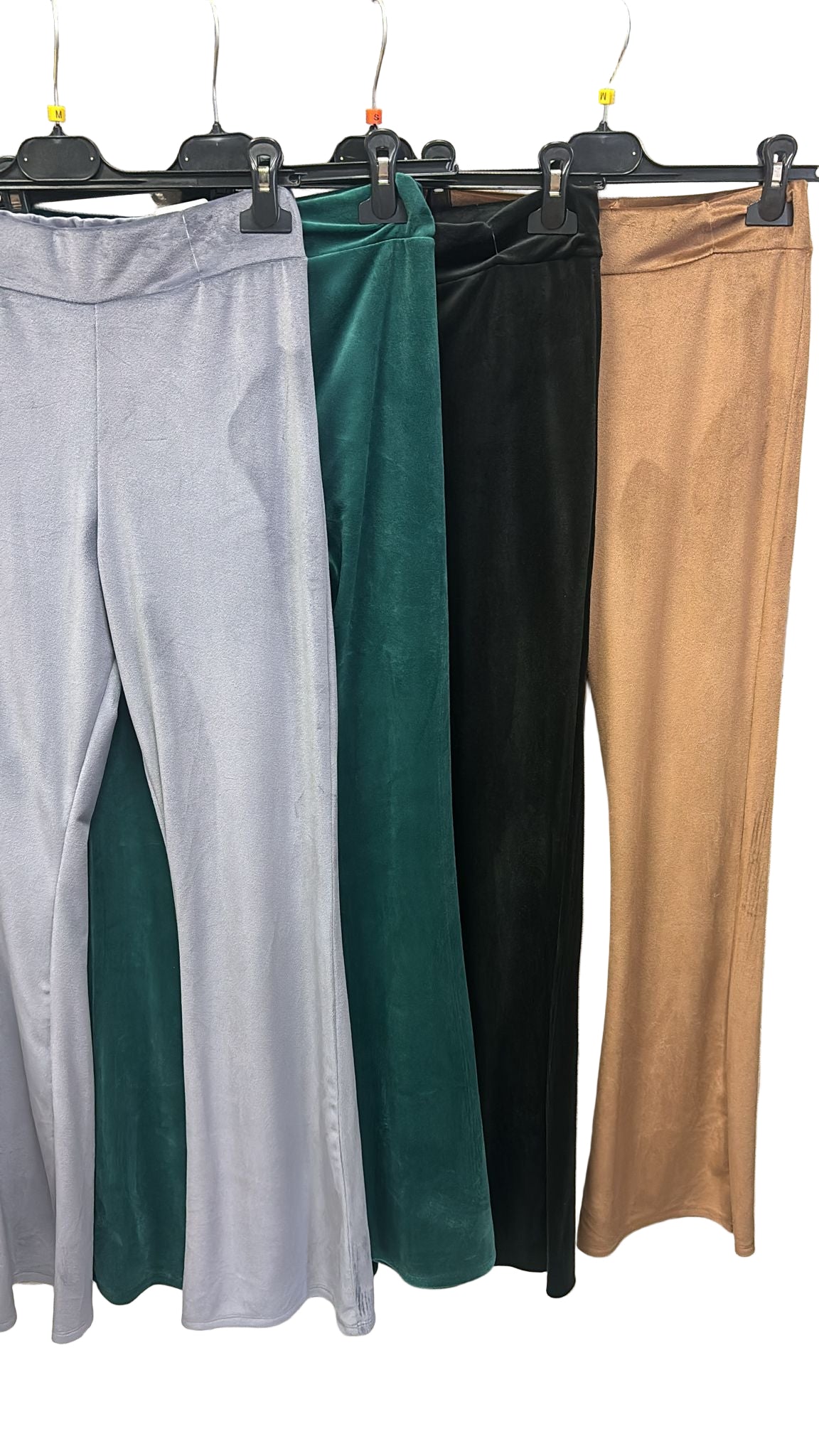 Pantalone a zampa in velluto