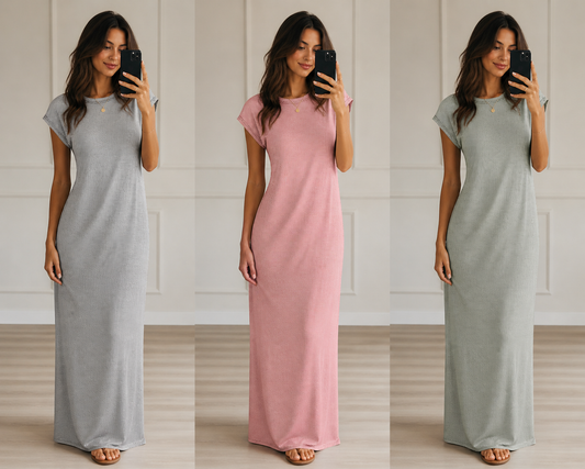 Vestito lungo a righe art- m4922