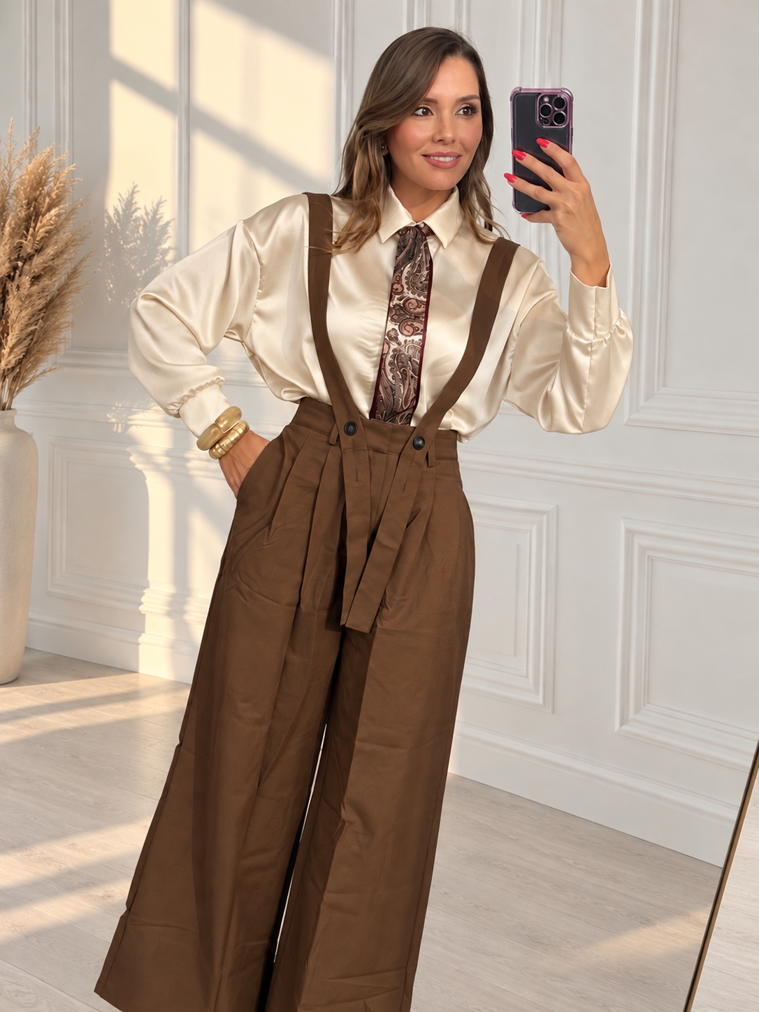 Camicia con foulard