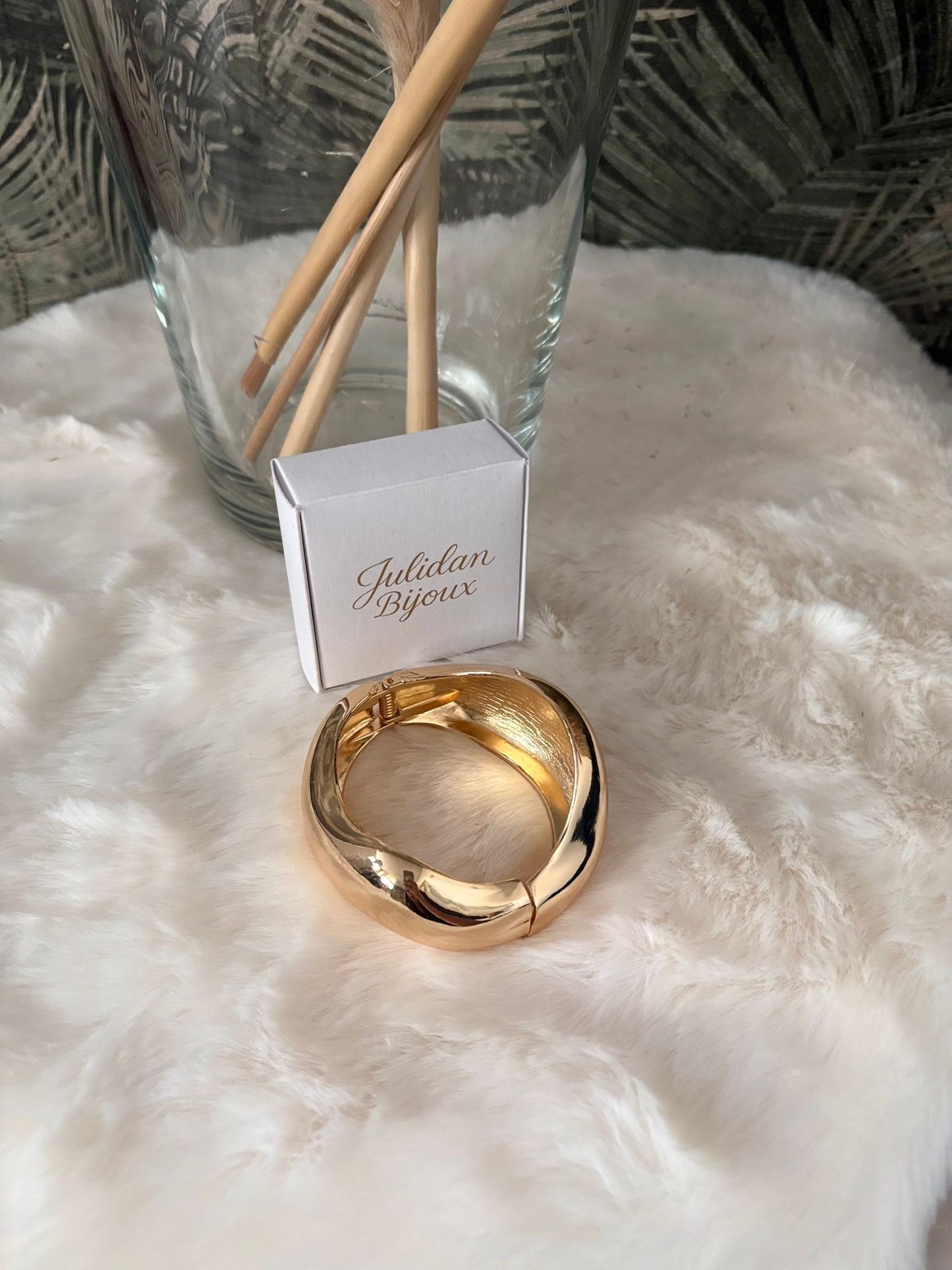 Bracciale rigido placcato in  oro