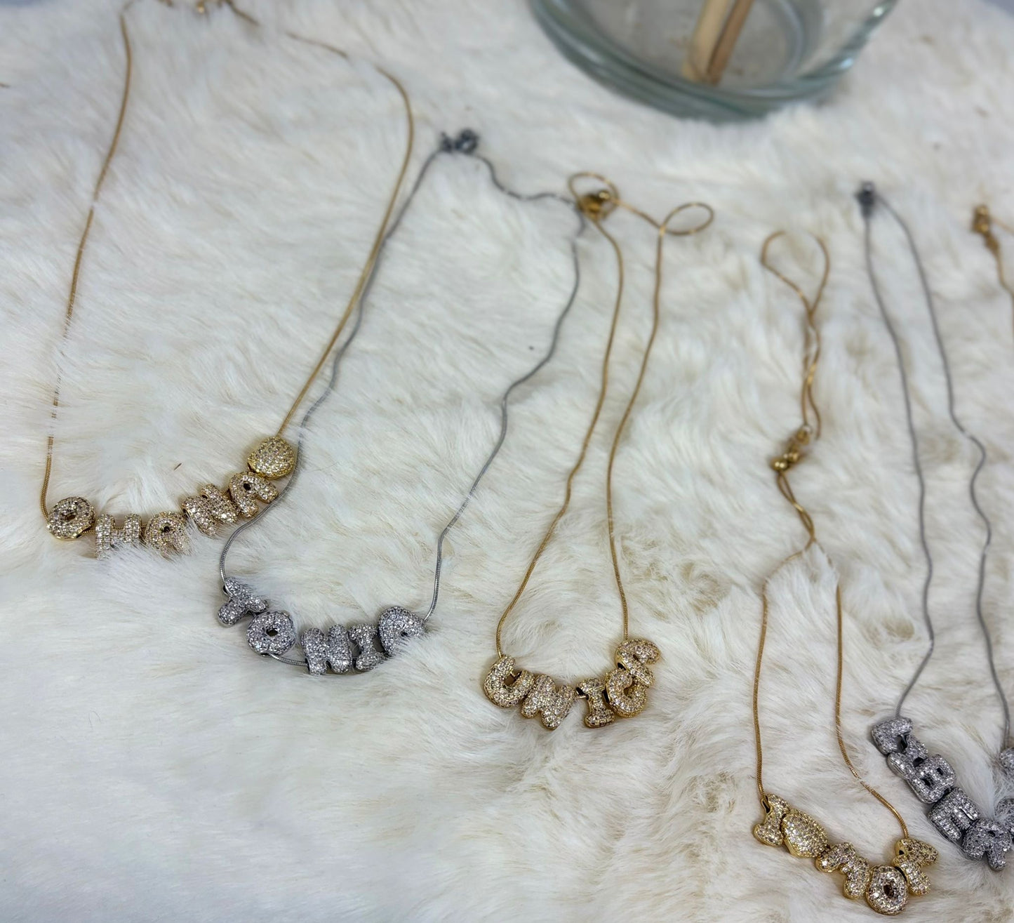 Lettera per collana componibile oro