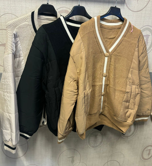 Cardigan con manica a giubbotto art.H1020