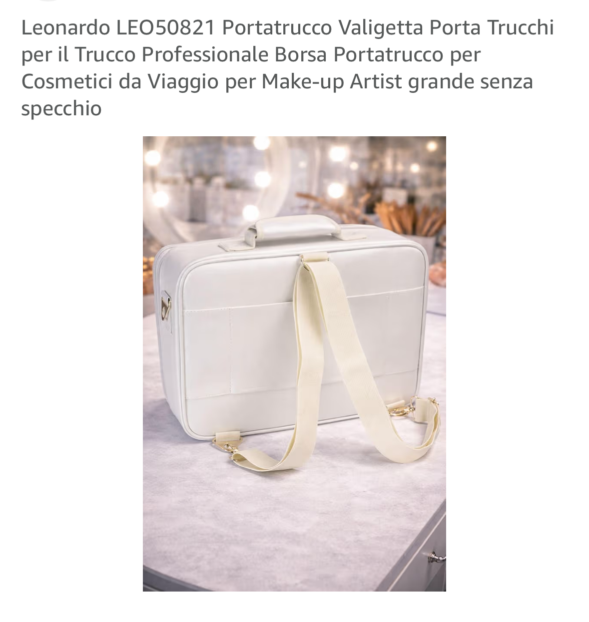 Valigetta portatrucco Leonardo in eco pelle art.50821