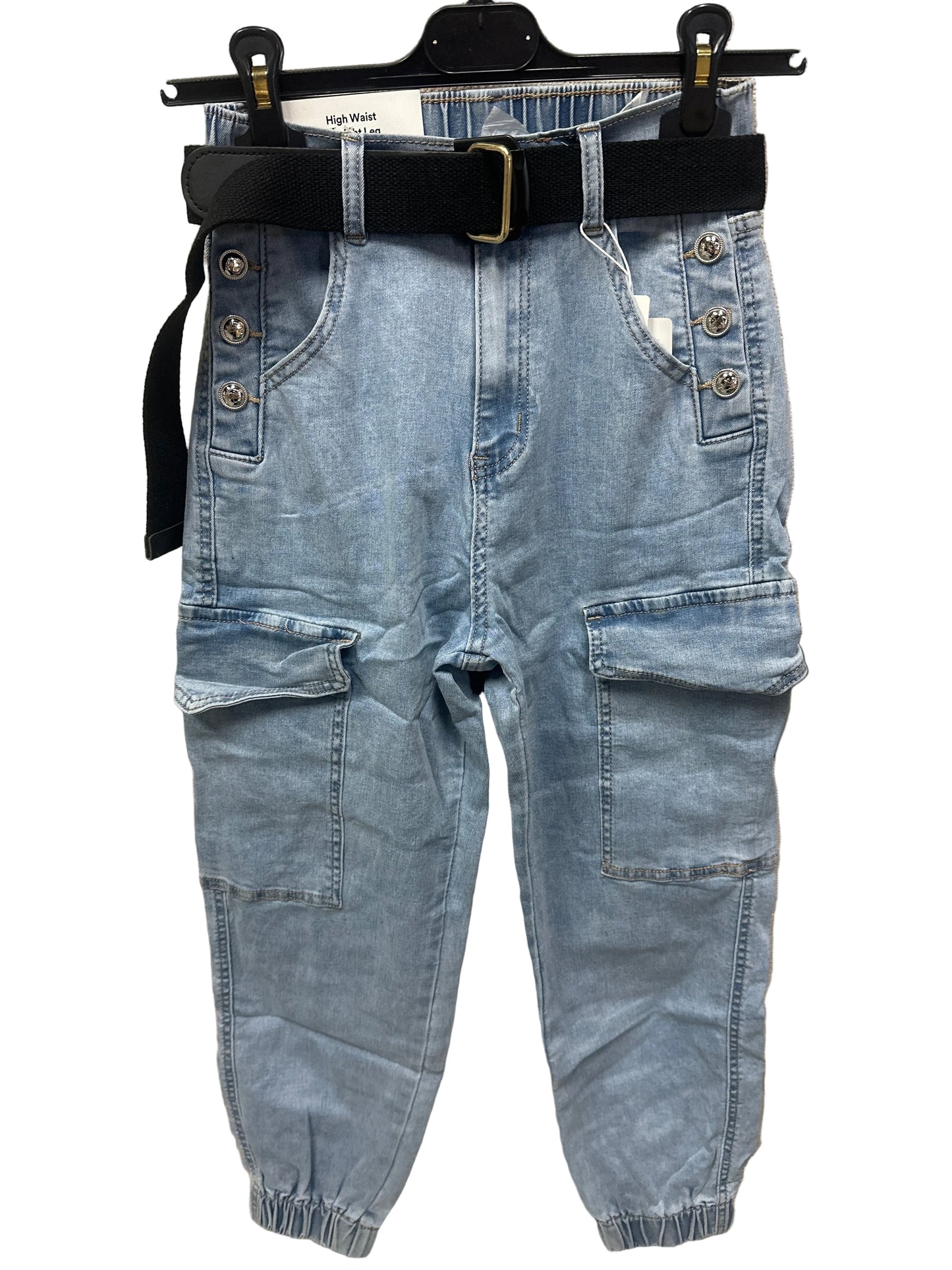 Jeans cargo con cintura art- 8126