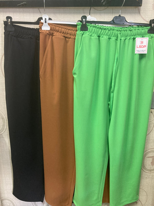 Pantalone curvy con elastico in vita