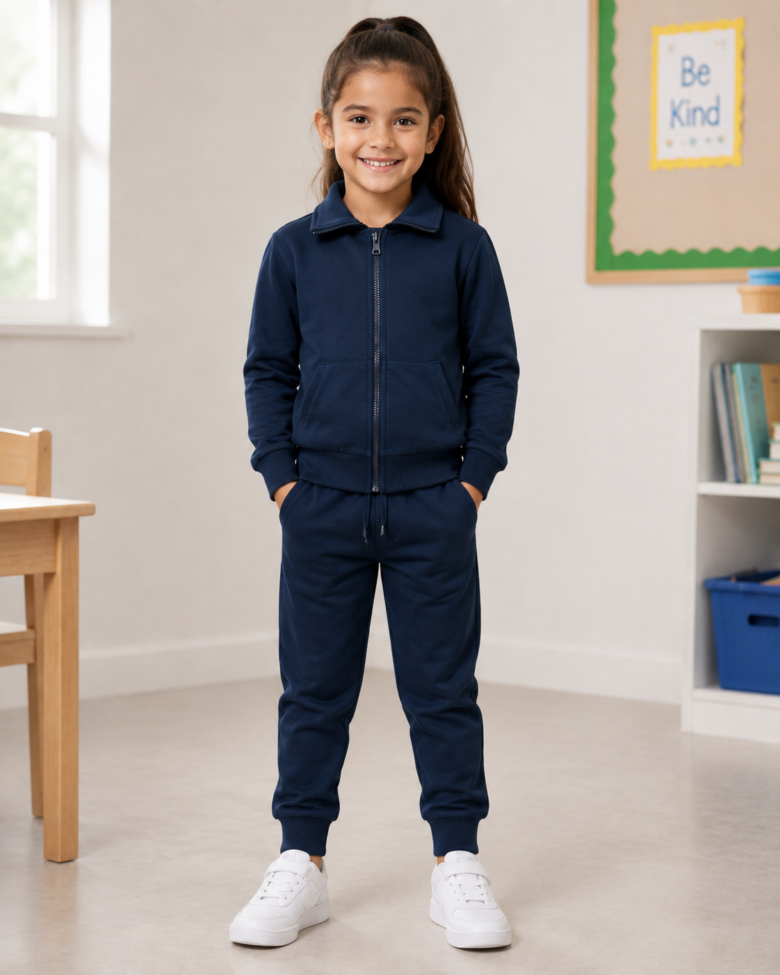 Tuta completa scolastica blu unisex art.WK-7039