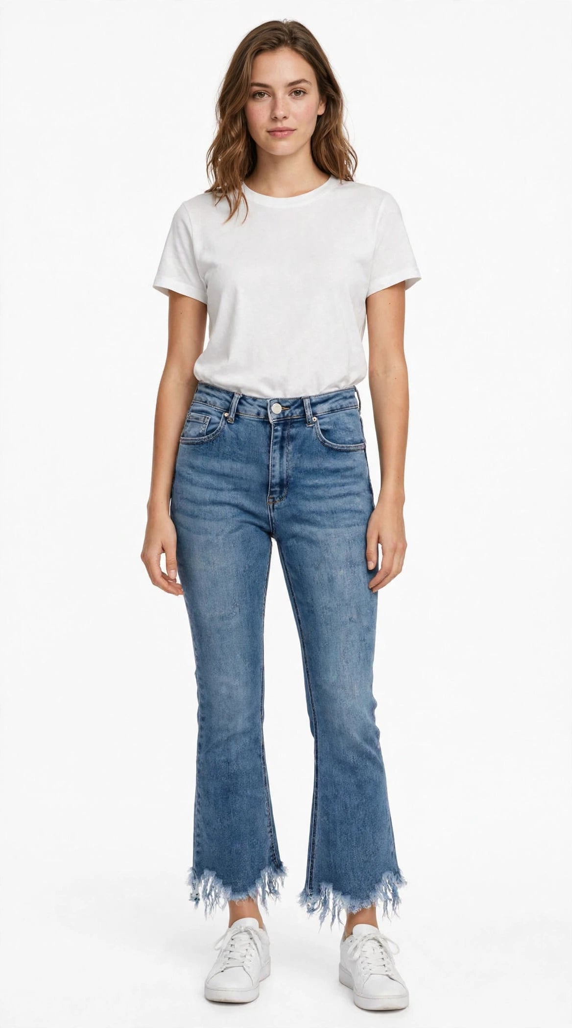 Jeans chiaro a zampa art- zx3380
