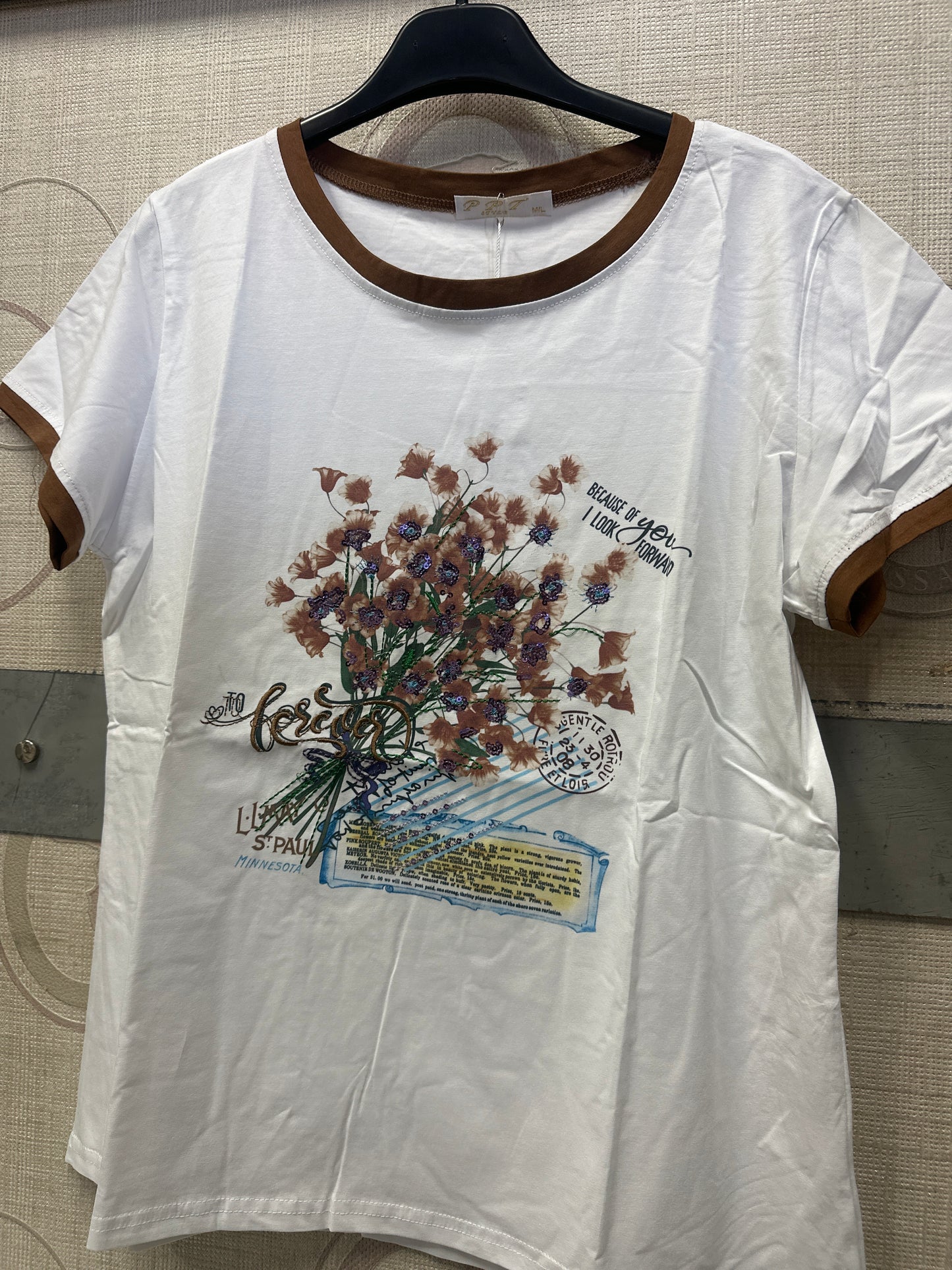 T-shirt fiori art- 8806