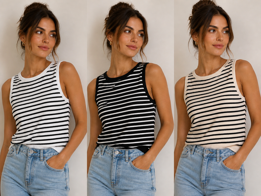 Canotta righe art- t6526