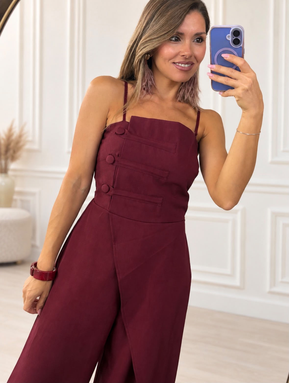 Jumpusuite con bottoncini