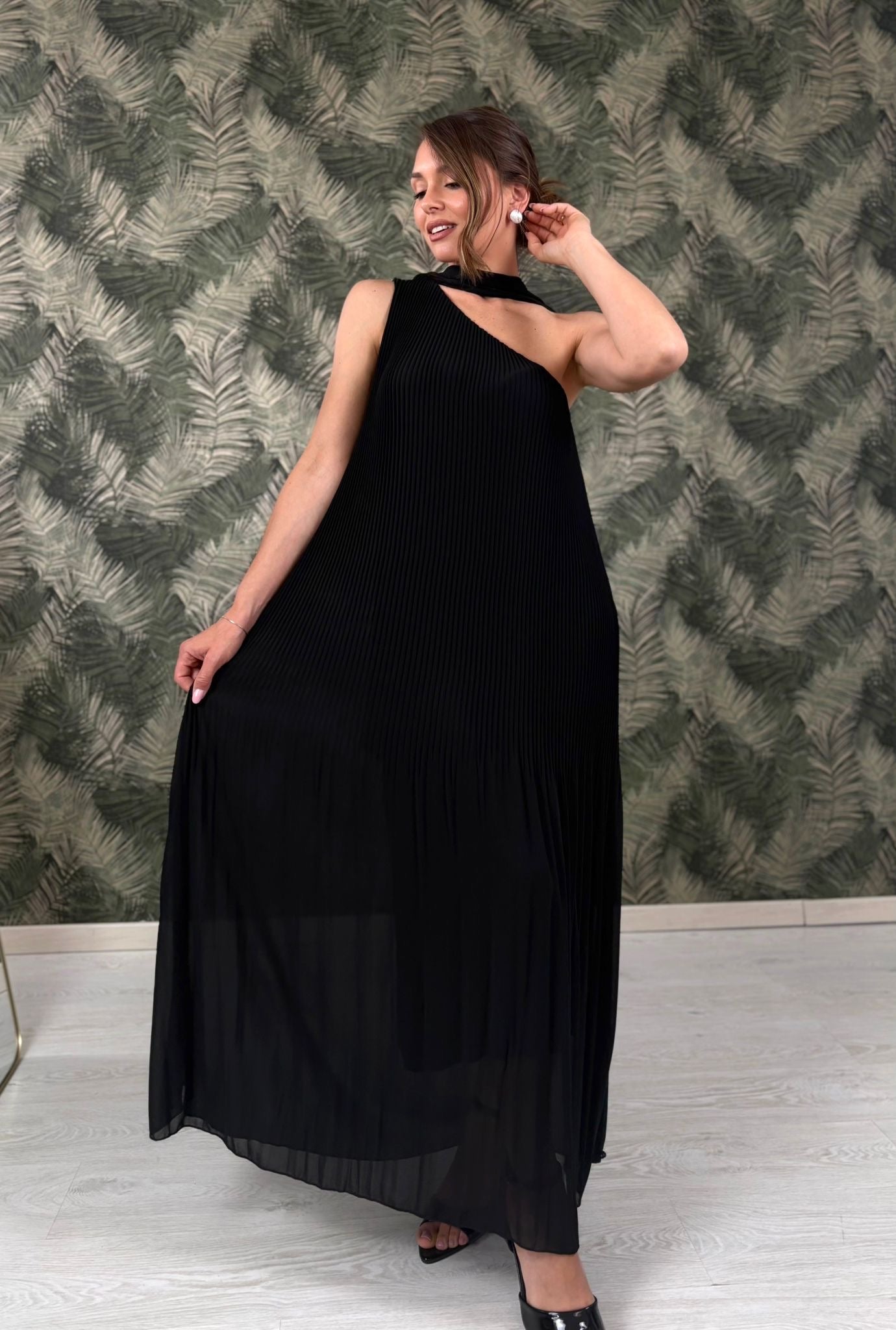 Dress plissè black