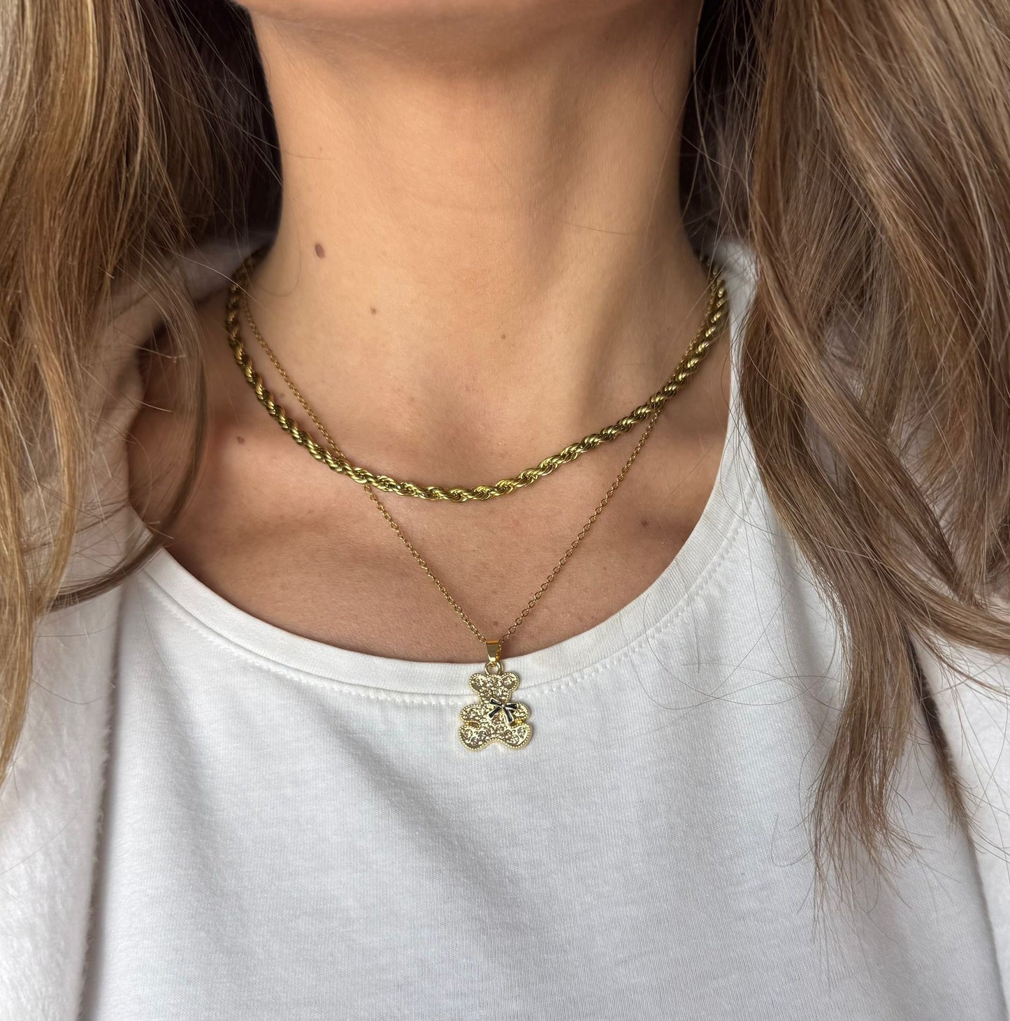 Collana teddy base oro promo