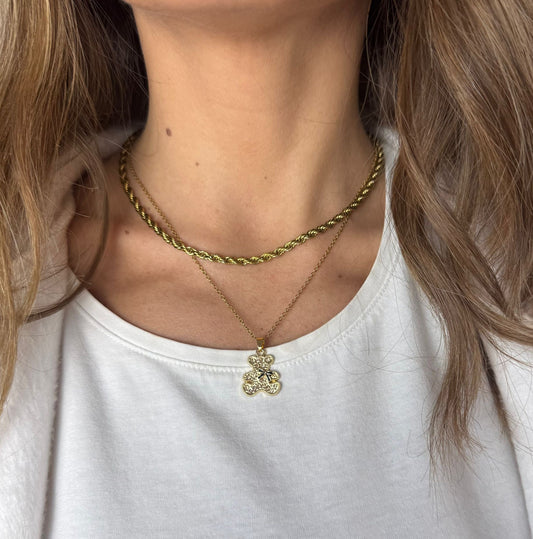 Collana teddy base oro promo