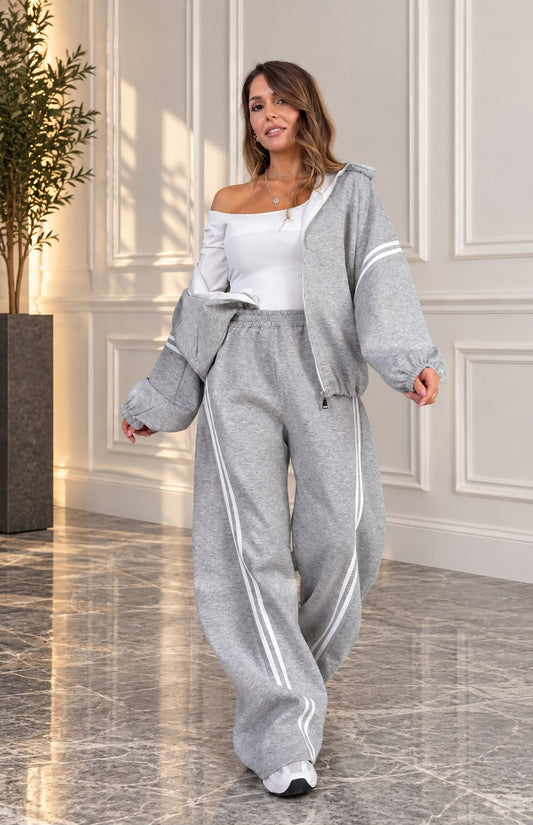 Coordset tuta oversize con doppia striscia