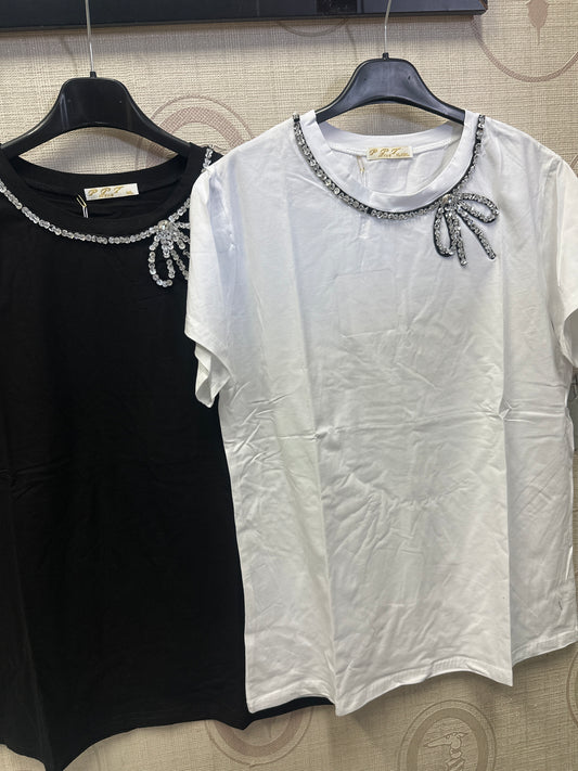 T-shirt strass art- z686