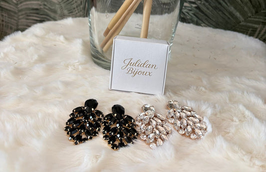 Orecchini pendenti con pietre