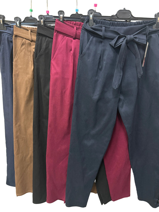 Pantalone Curvy con fiocchetto