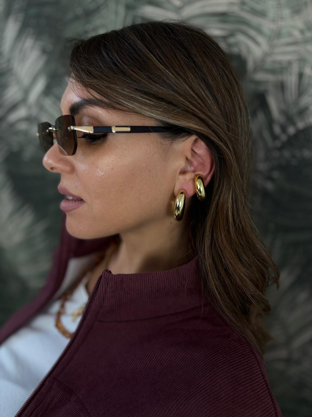 Set orecchini cerchietti doppi lucidi promo art.D-1119