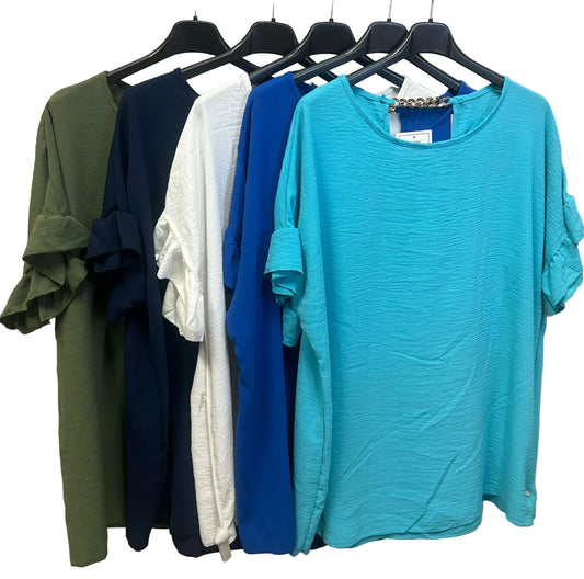 Maxi blusa con catena