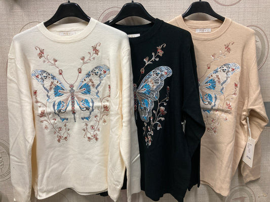 Pull con Farfalla Art-a7942