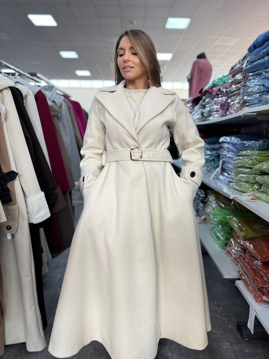 Cappotto lungo a campana