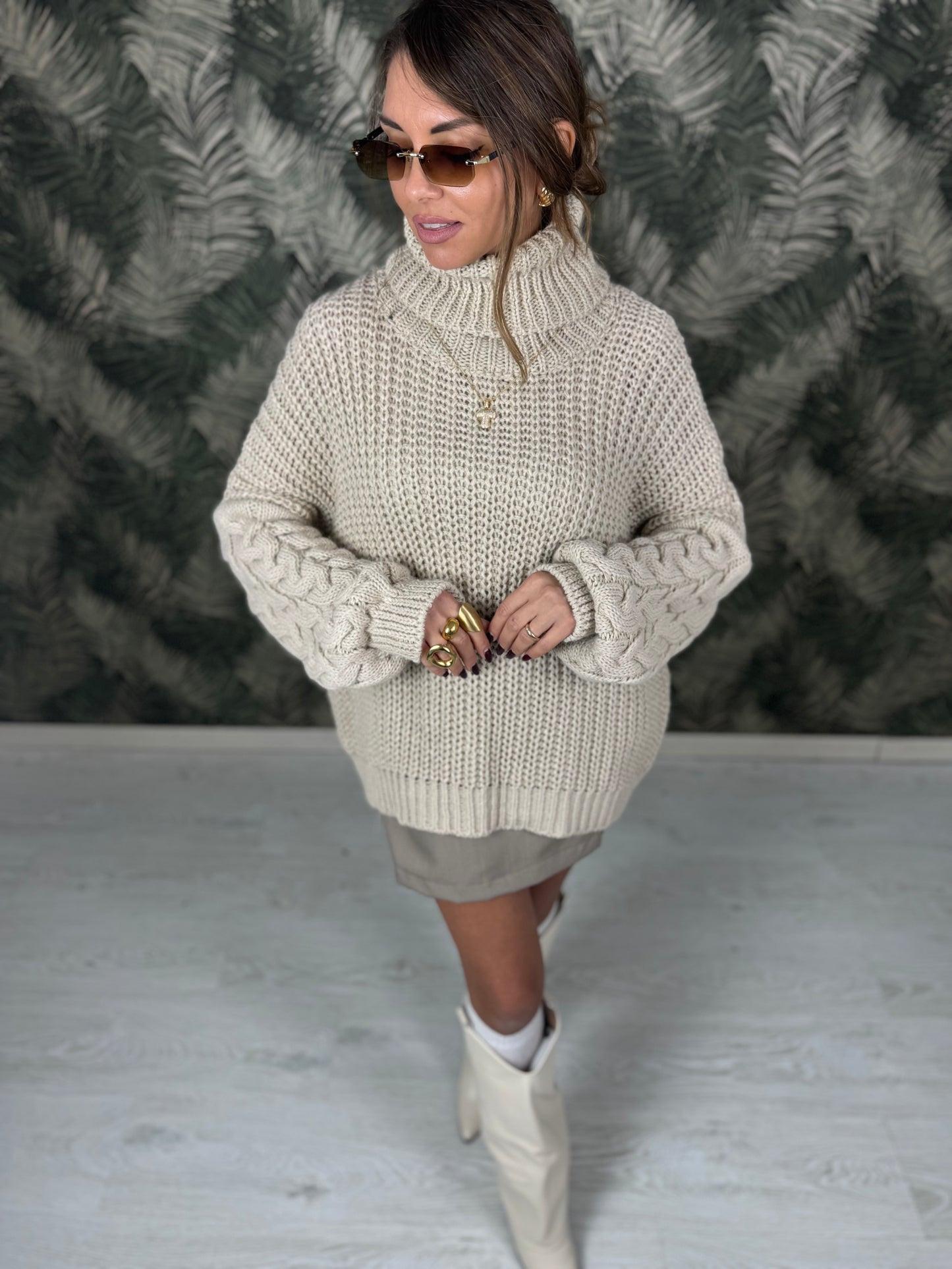 Maxi Pull con manica larga